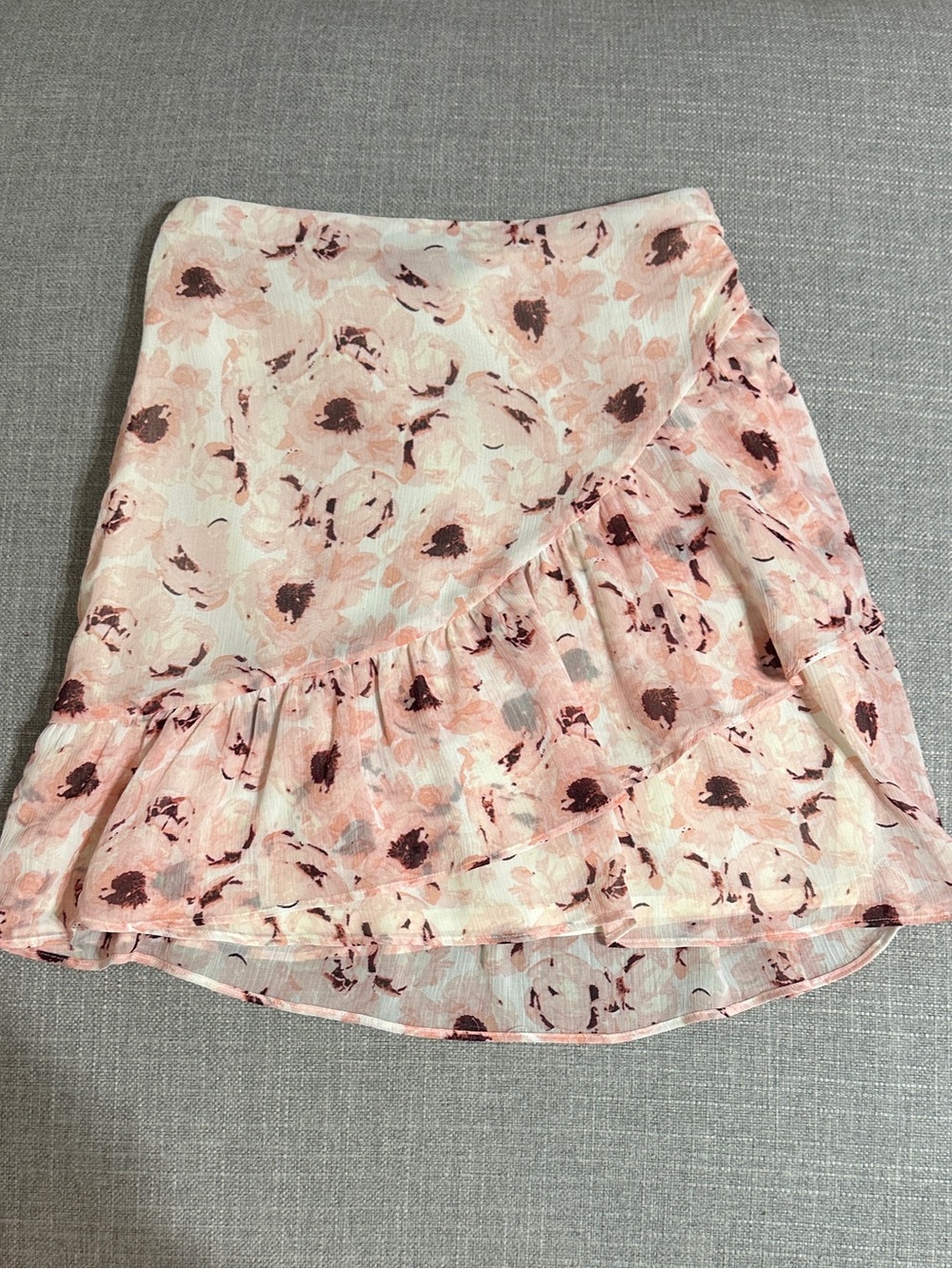 Floral Ruffle Skirt - Pink